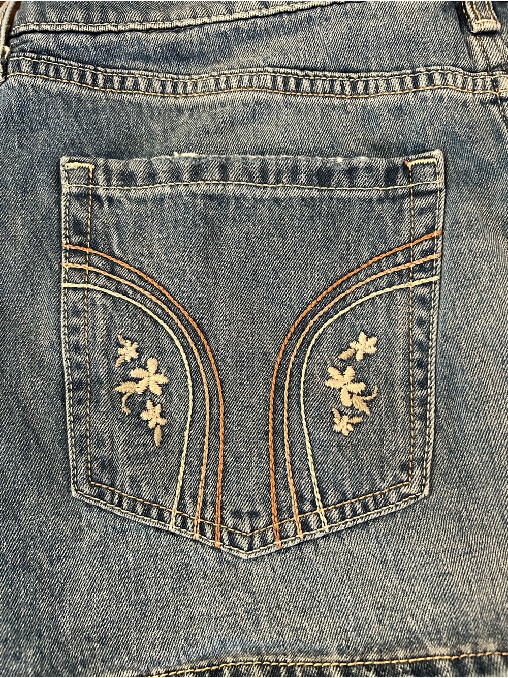 Hollister Vintage Y2K Denim Mini Skirt with Embroidery - Picture 6 of 10
